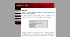 Desktop Screenshot of matthijsbal.com