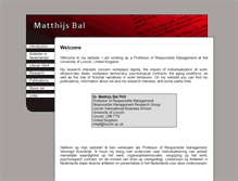 Tablet Screenshot of matthijsbal.com